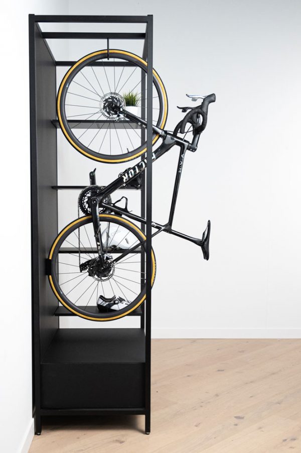 Furniture with hook to hang the bike